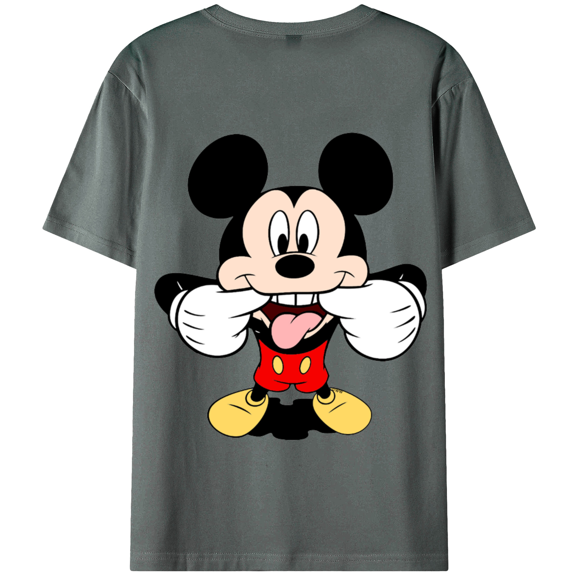 （画像用） ミッキーマウス Mickey Mouse 綿100％半袖Tシャツ（背面プリント）